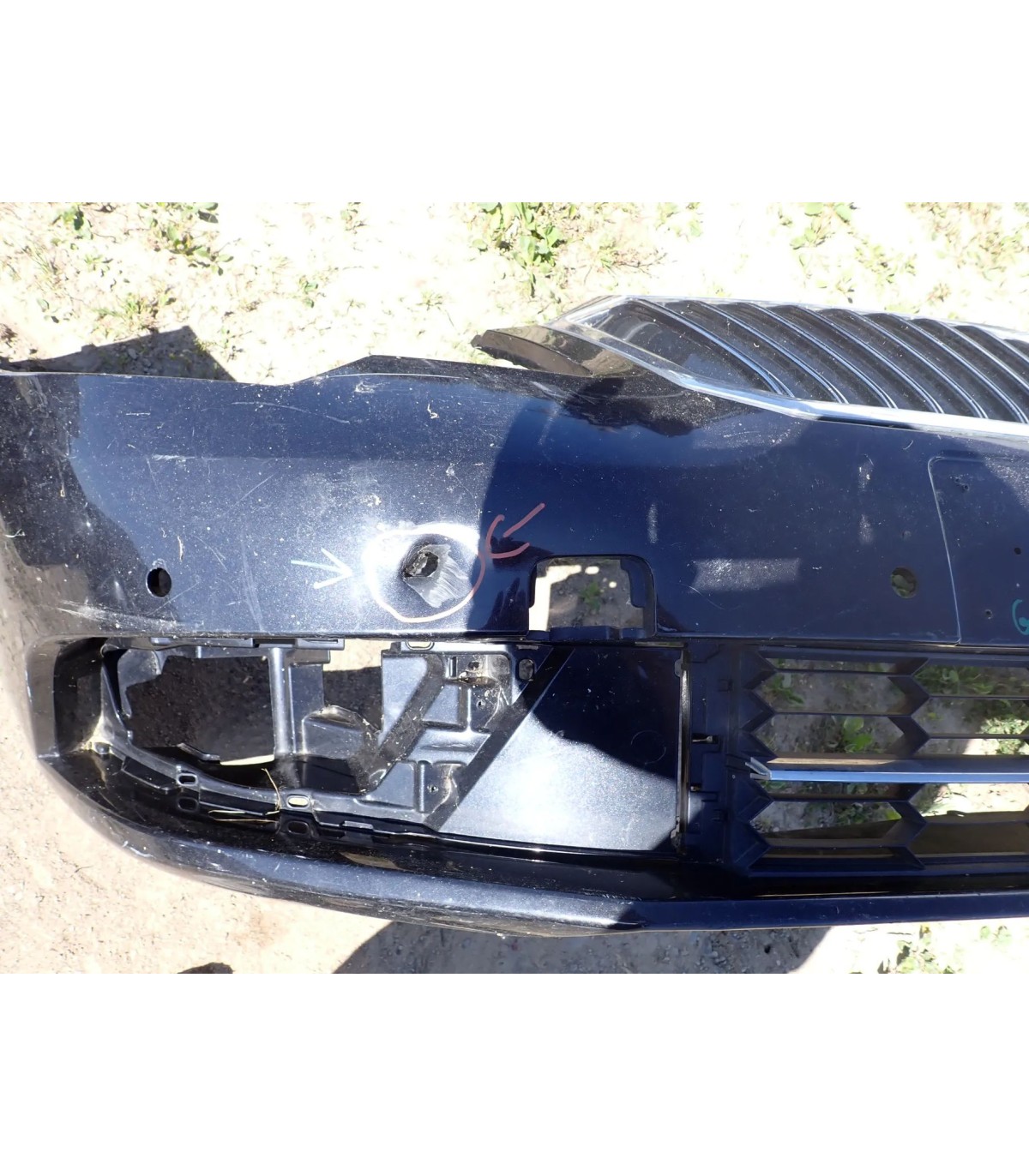 SKODA SUPERB II LIFT 3TO 13-15 ZDERZAK PRZÓD 4X PDC + GRILL