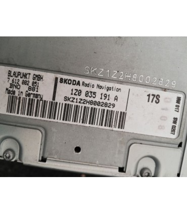 SKODA OCTAVIA II RADIO MP3 1Z0035191A