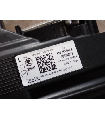 SKODA SCALA LAMPA PRZÓD LEWA EUROPA 657941015A