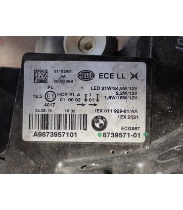 BMW 1 F20 F21 LAMPA LEWY PRZÓD EUROPA NA CZĘŚCI 8739571