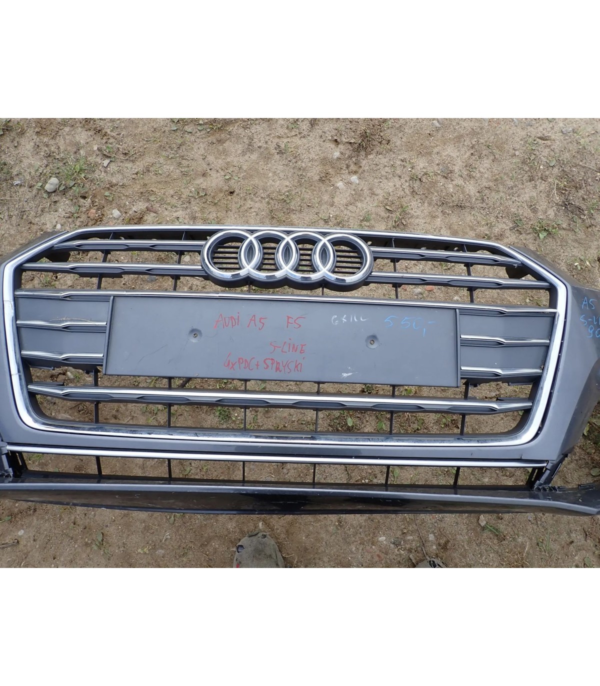AUDI A5 S-LINE ZDERZAK PRZÓD PRZEDNI 4xPDC SPRYSKI