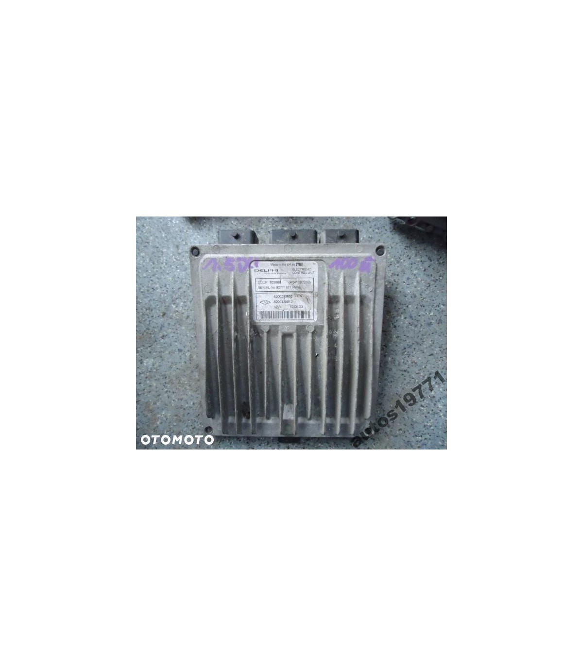 RENAULT SCENIC KOMPUTER STEROWNIK SILNIKA 8200259832