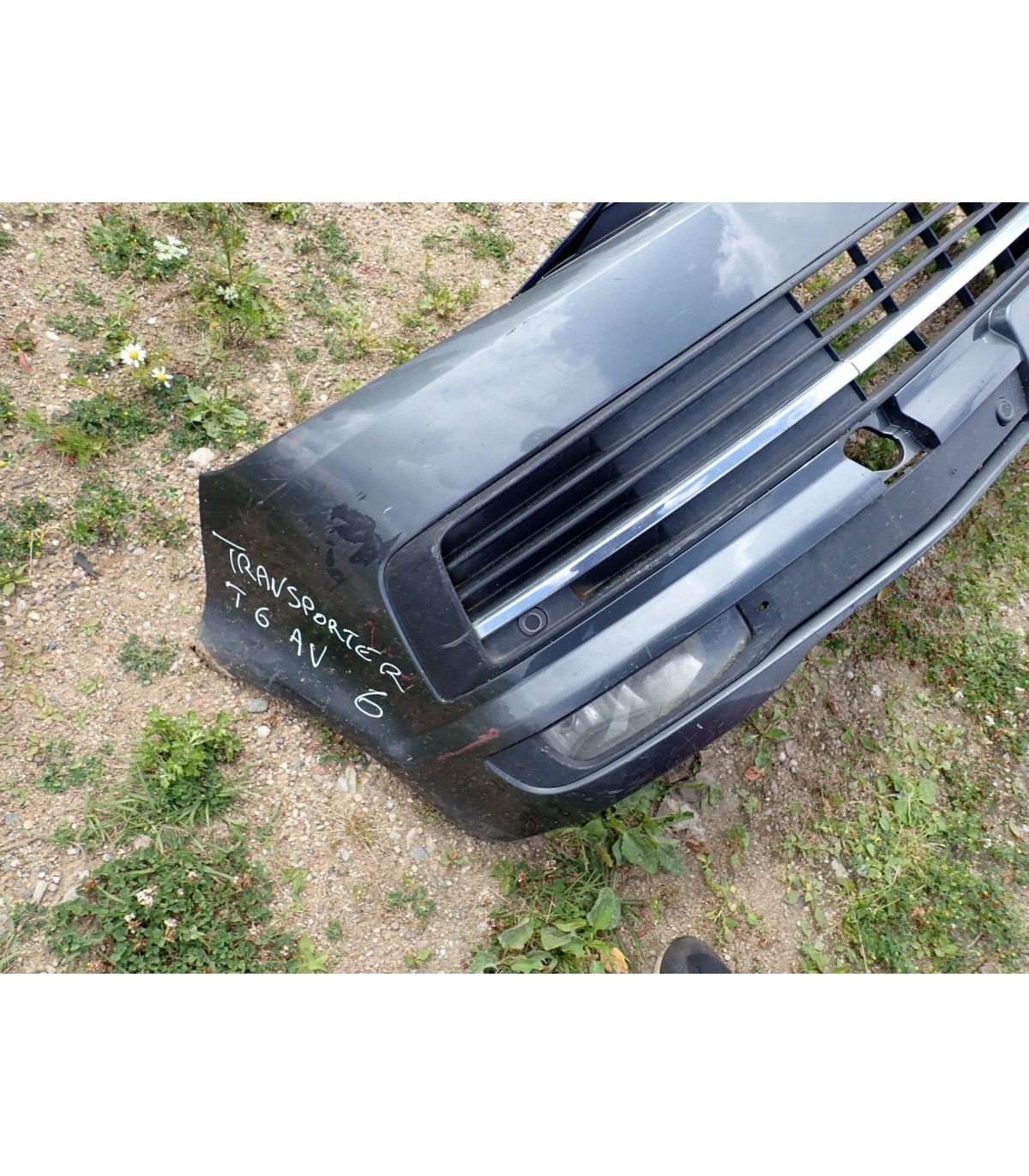 VOLKSWAGEN T6 ZDERZAK PRZÓD PDC KPL