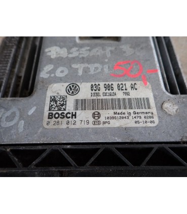 VOLKSWAGEN PASSAT B6 2.0 TDI STEROWNIK SILNIKA 03G906021AC
