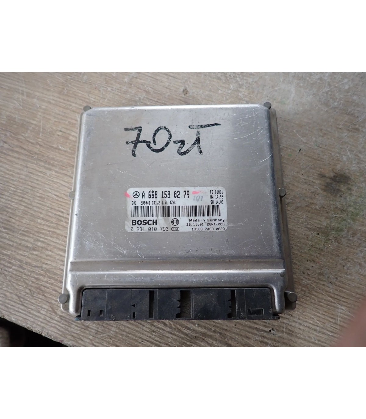 MERCEDES A KLASA W168 STEROWNIK SILNIKA A6681530279 0281010793