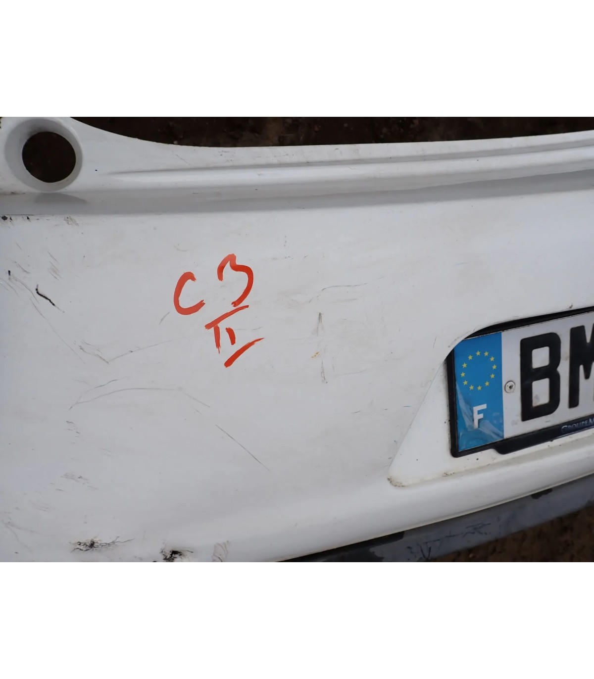 CITROEN C3 ZDERZAK TYŁ TYLNY KPL.