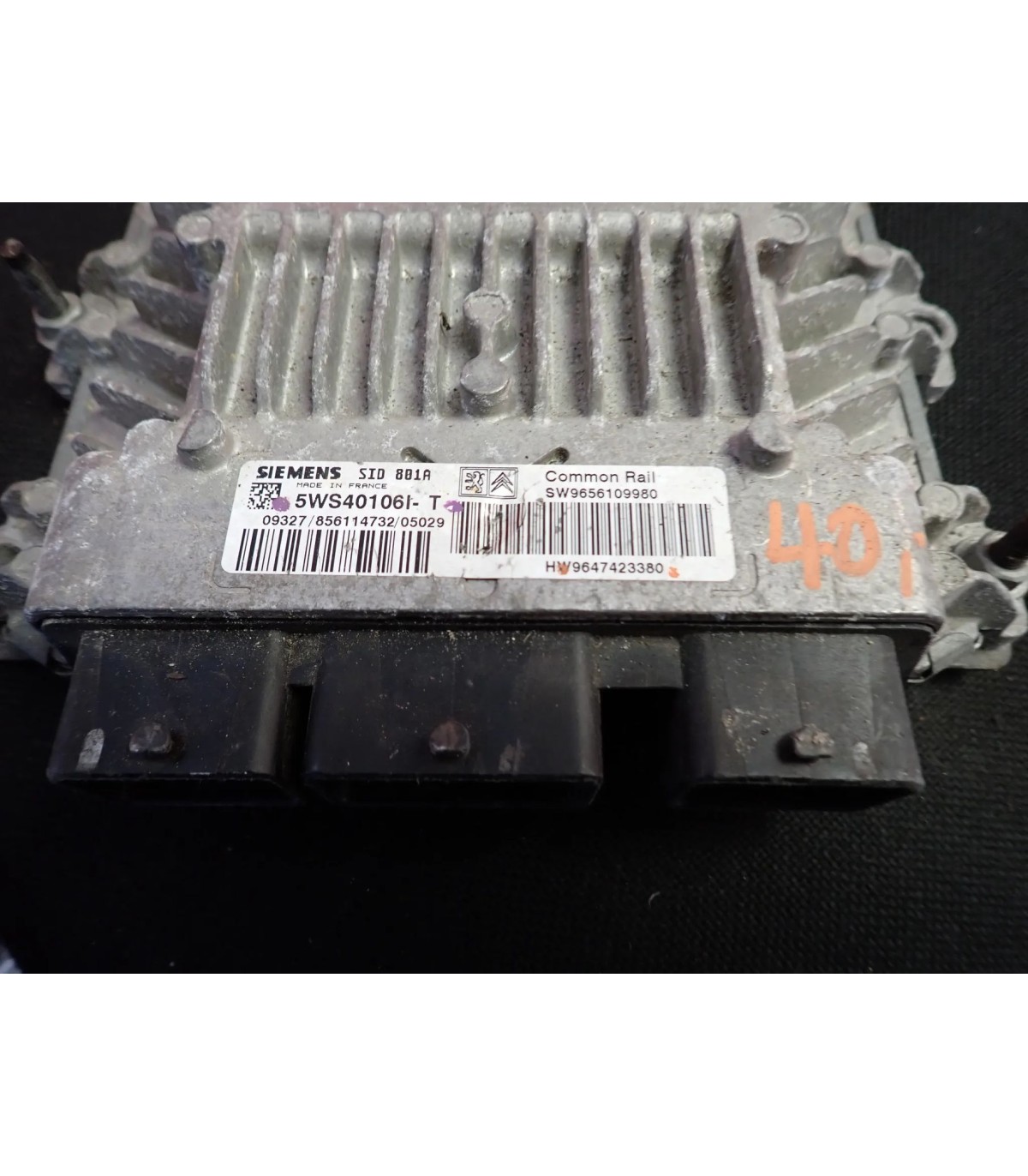 CITROEN PEUGEOT 2.0 HDI MODUŁ STEROWNIK KOMPUTER SILNIKA 9647423380 5WS40106I-T