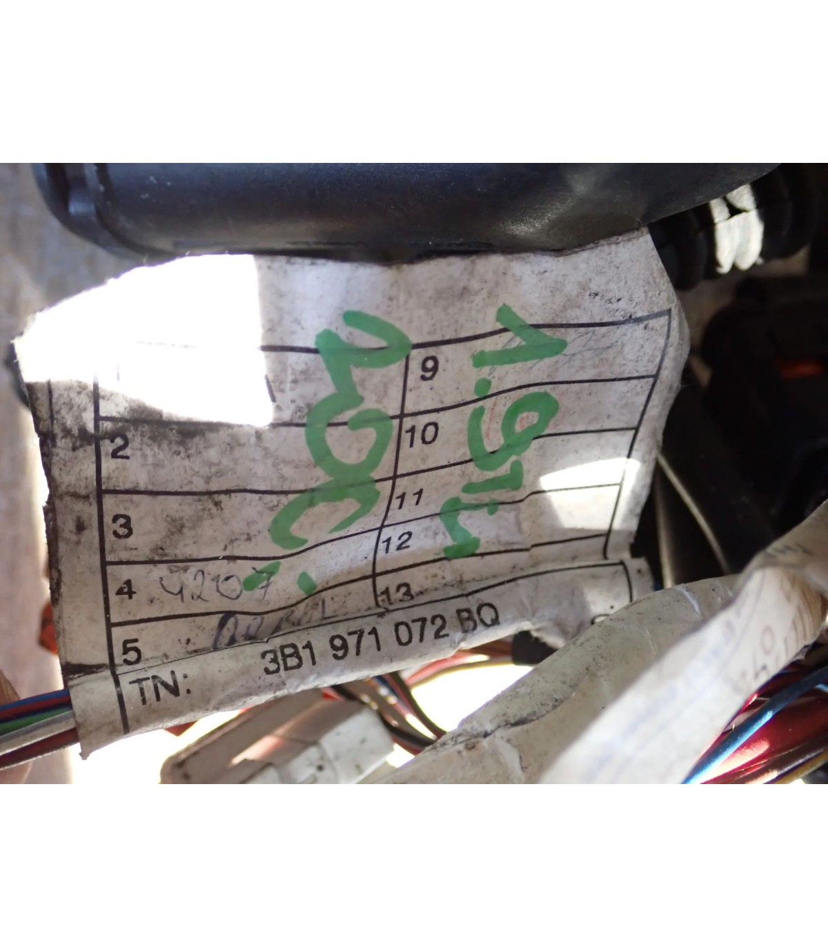 VOLKSWAGEN AUDI SKODA SEAT 1.9 TDI WIĄZKA SILNIKA 3B1971072BQ