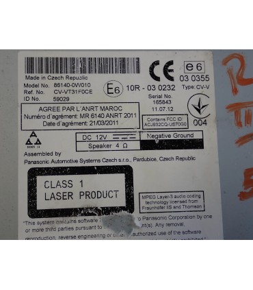 TOYOTA RAV4 III LIFT RADIO NAWIGACJA 86140-0W010