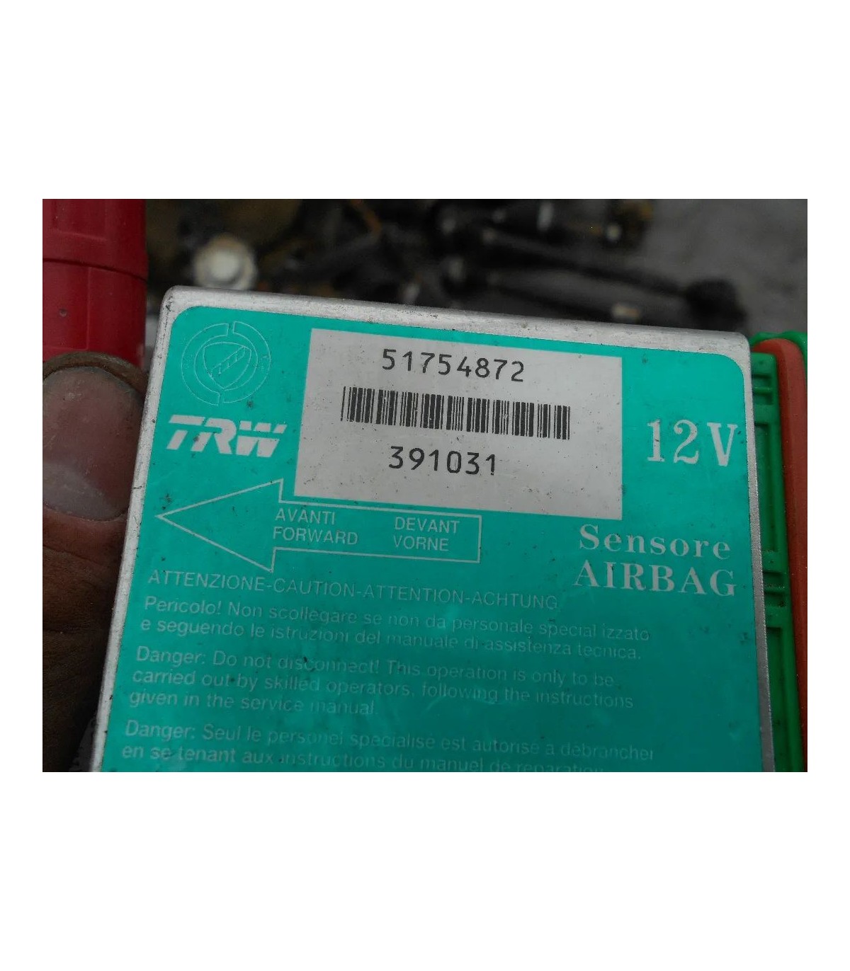 FIAT PUNTO MODUŁ SENSOR PODUSZEK AIRBAG 51754872