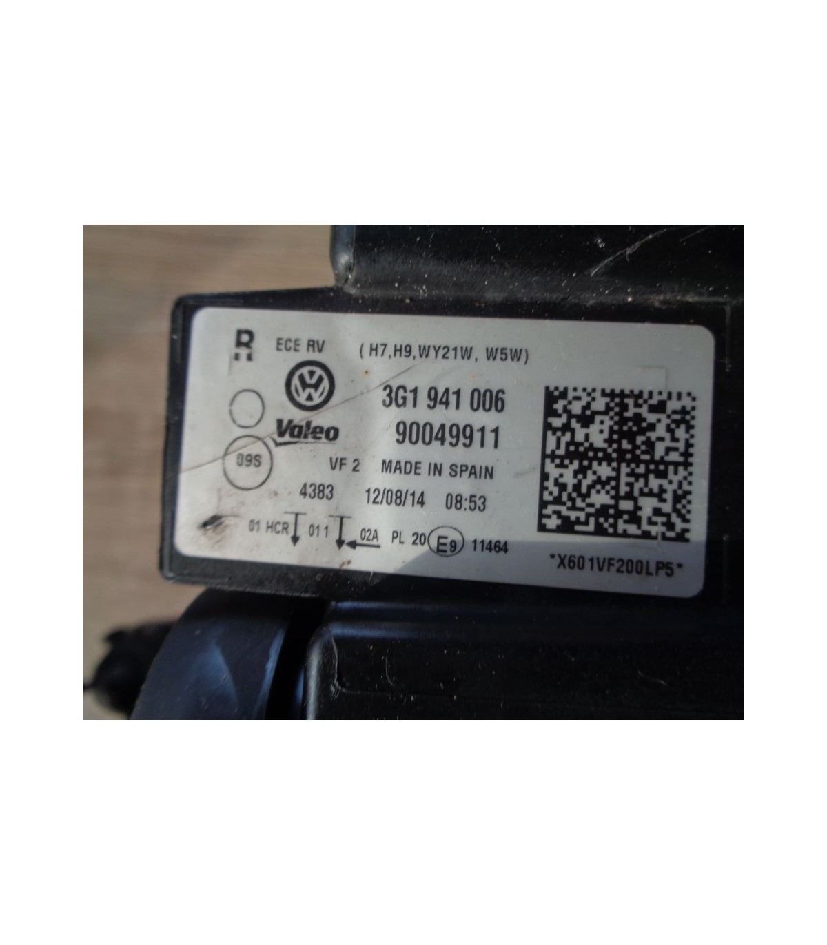 VW PASSAT B8 LAMPA PRAWY PRZÓD EUROPA 3G1941006
