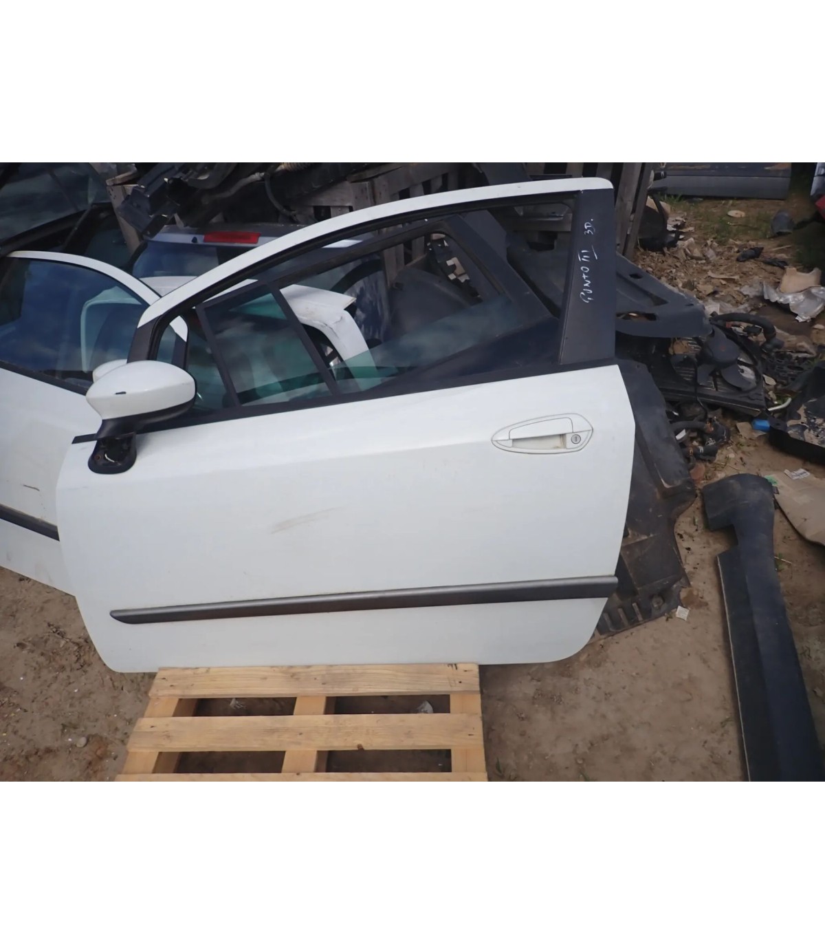 FIAT GRANDE PUNTO 3D DRZWI LEWY PRZÓD BEZ LUSTERKA