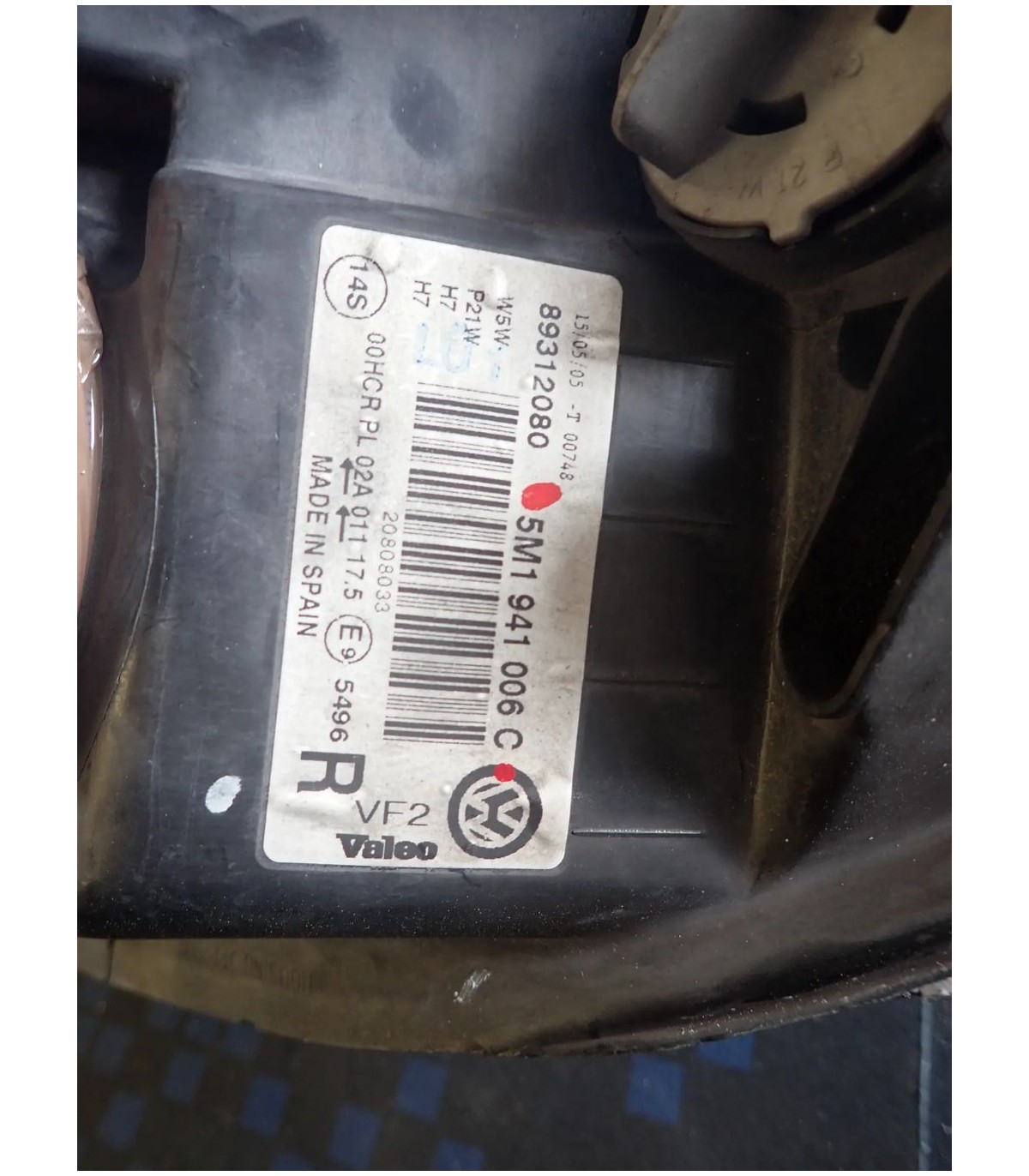 VW GOLF V PLUS LAMPA PRZEDNIA PRZÓD PRAWA 5N1941006C EUROPA