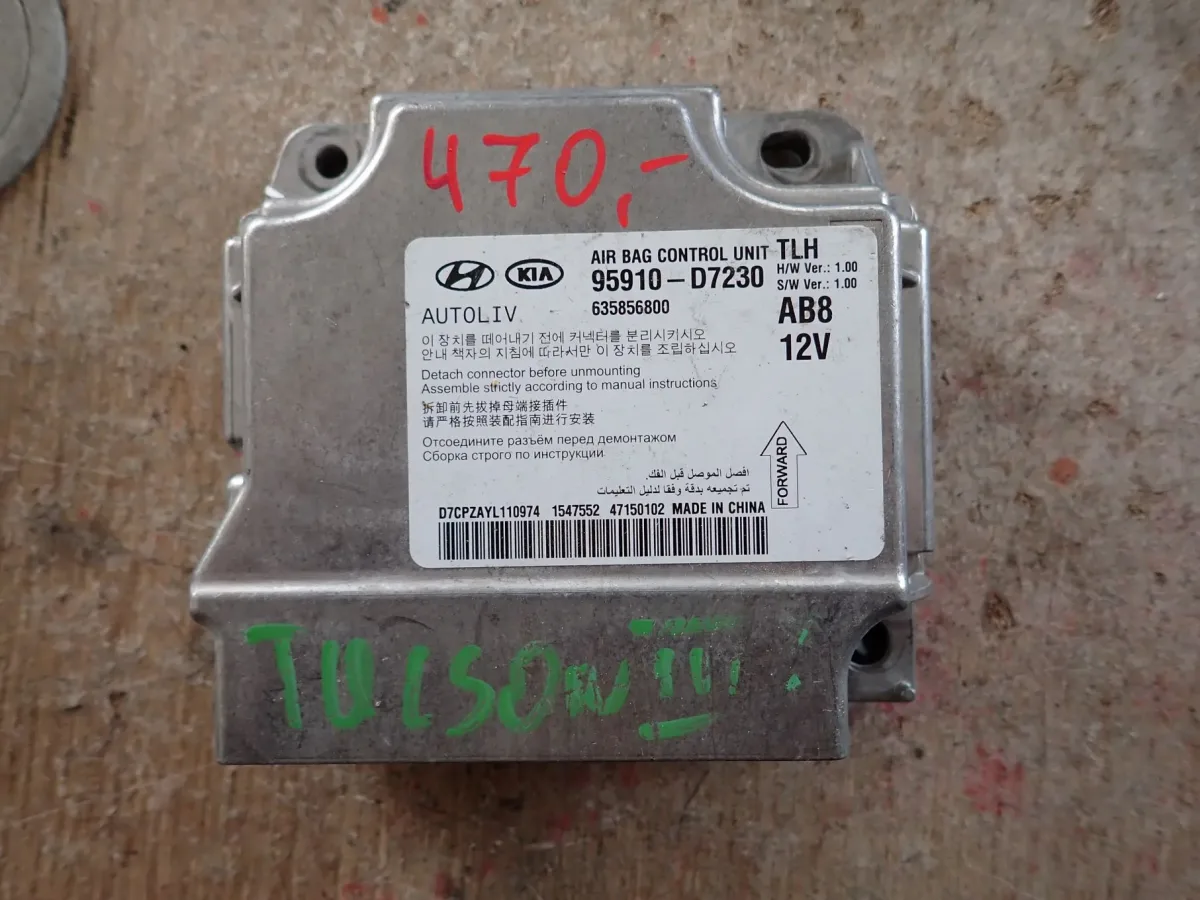 HYUNDAI TUCSON III MODUŁ PODUSZEK POWIETRZNYCH AIRBAG SENSOR 95910-D7230